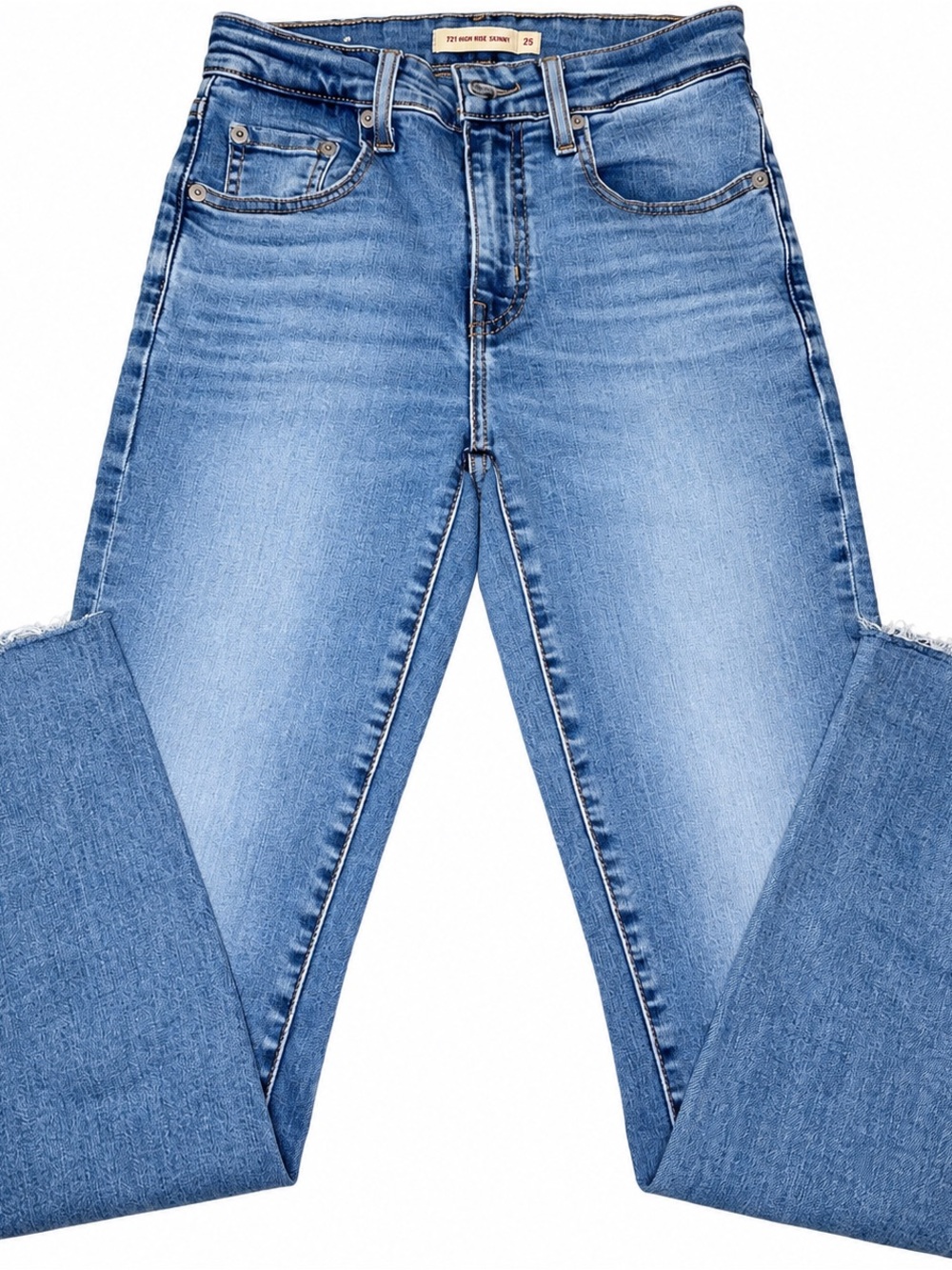 Levi's 721 High-Rise Medium Light Blue Jeans